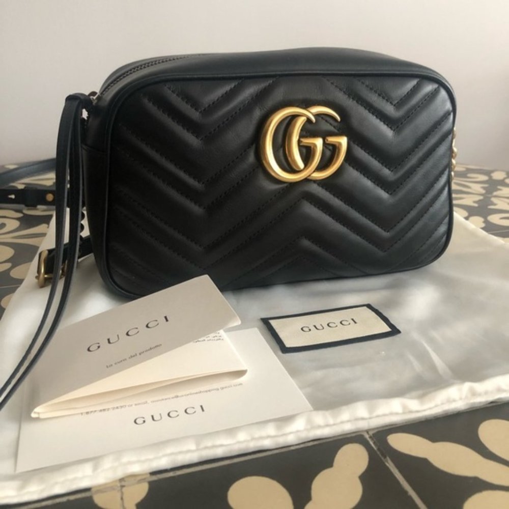 Gucci Marmont Matelasse Small Camera Bag